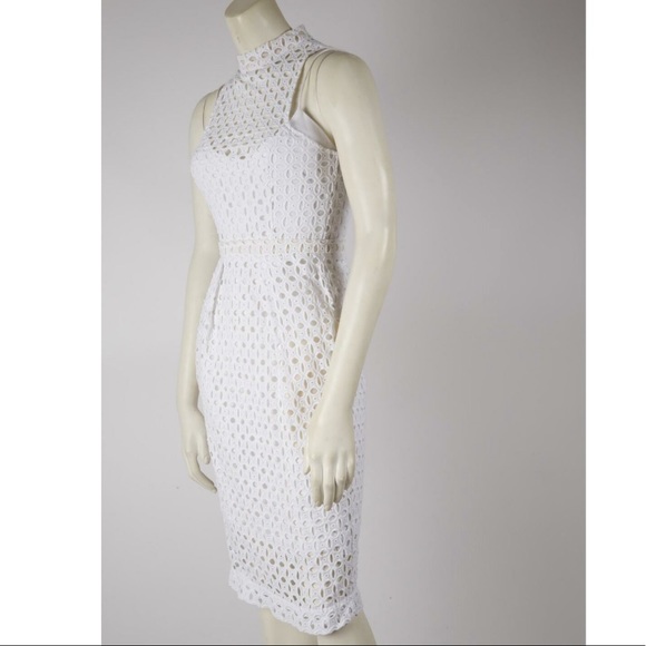 NICHOLAS Mock Neck Sleeveless Pencil Dress - Picture 8 of 14